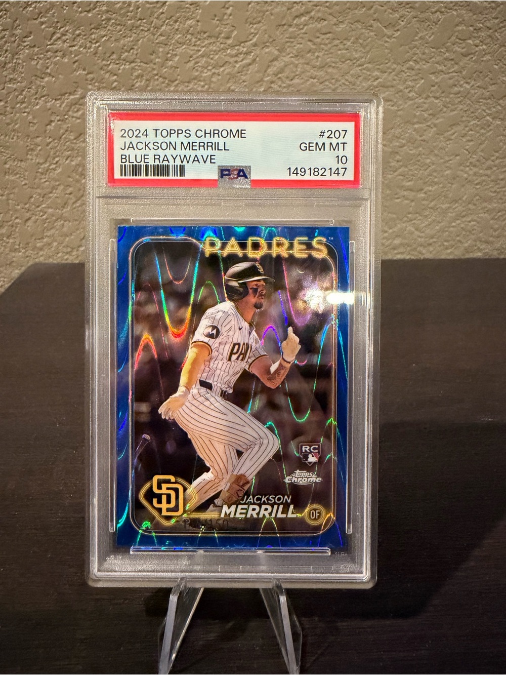 Topps Blue Raywave Jackson Merrill Padres Baseball Card